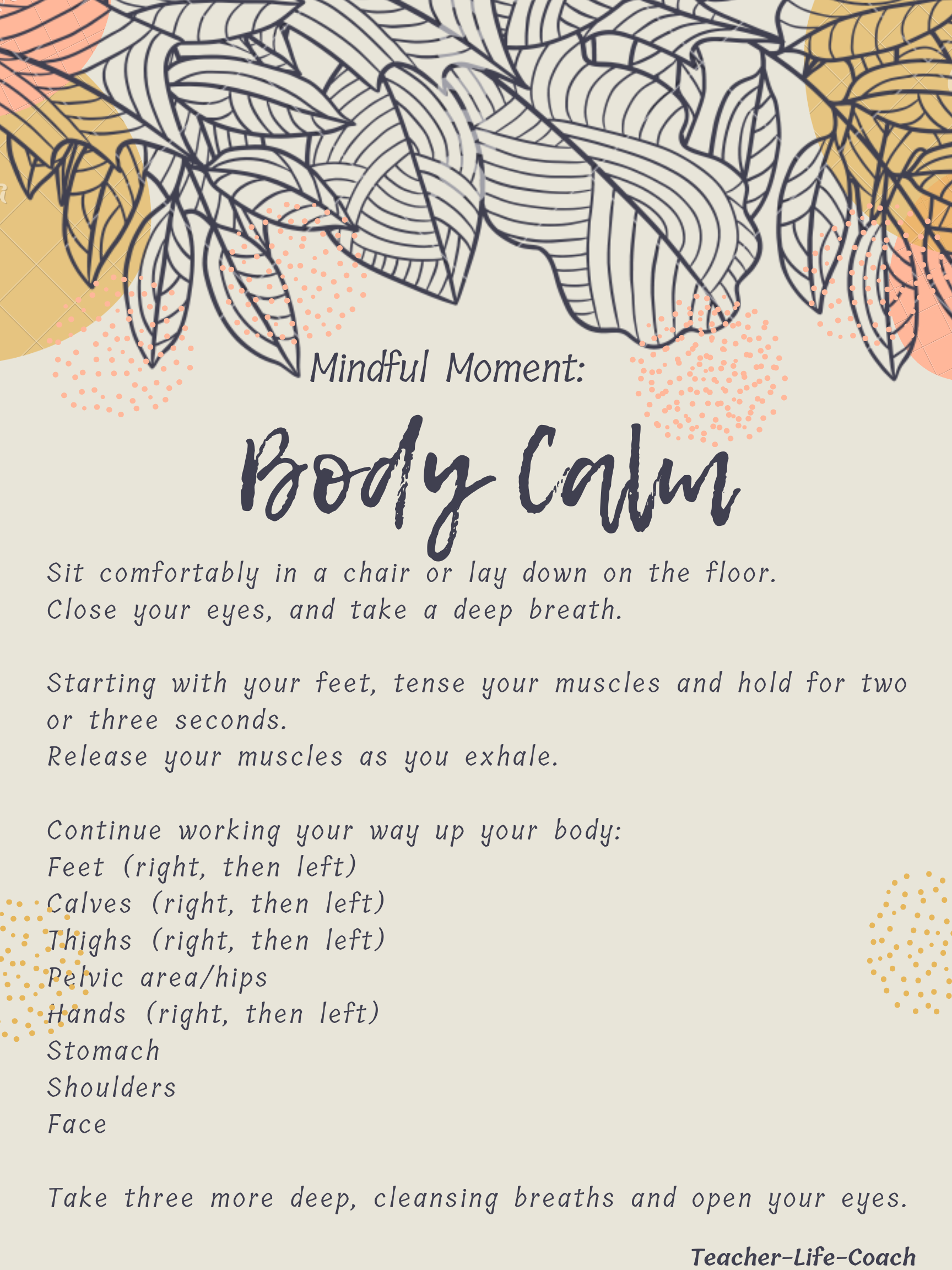 Body Calm – Teacher-Life-Coach